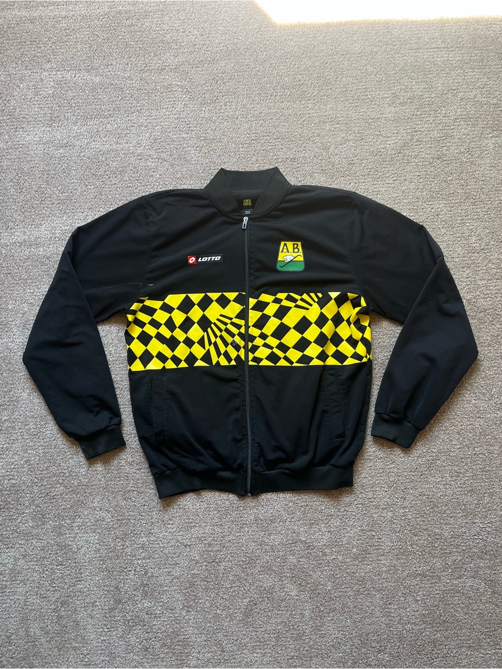 Lotto Colombian Soccer League Club Atlรฉtico Bucaramanga Black Track Jacket